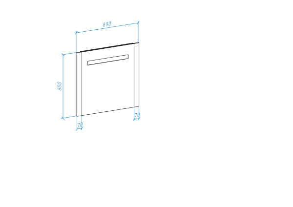 Зеркало (89х80) Bellezza Берта 4610715050045